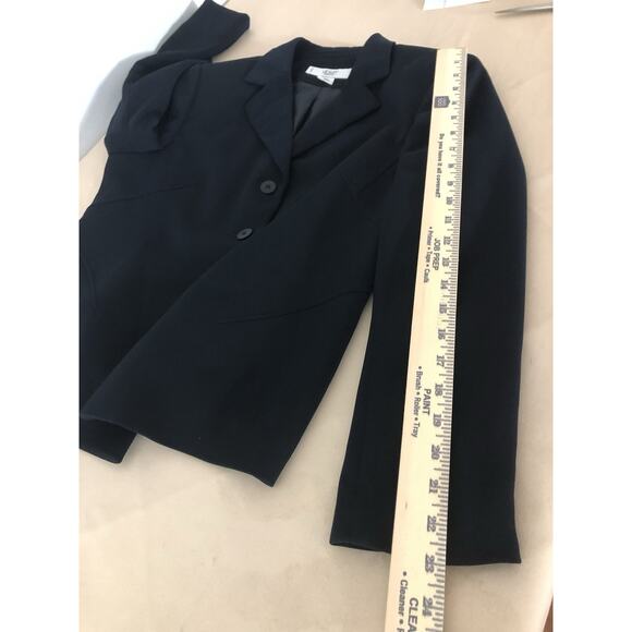 Le Suit Essentials Women Jacket 3 Buttons Front Office Siren Preppy Size 12P - Picture 11 of 11